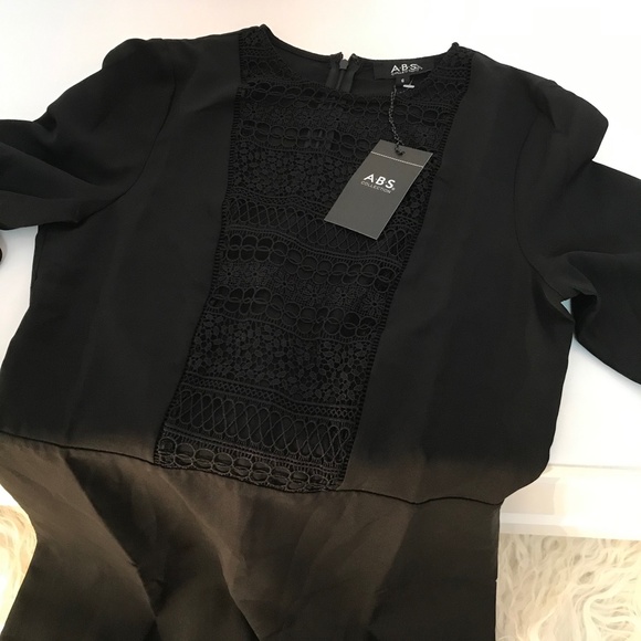 ABS Collection Black Long Sleeve Dress - Picture 6 of 9